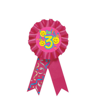 Smiles I'm 3 Award Ribbon