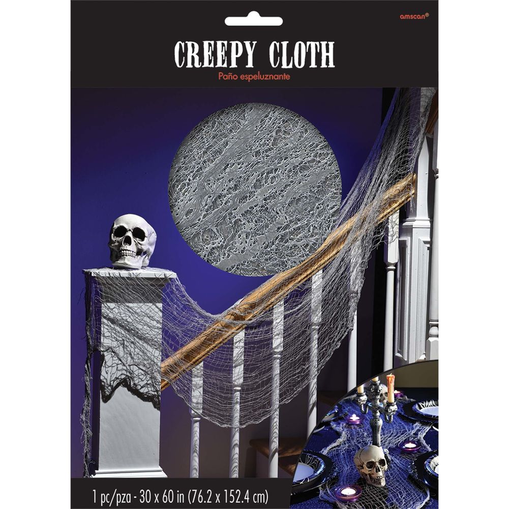 Halloween Creepy Cloth - Gray (1ct)