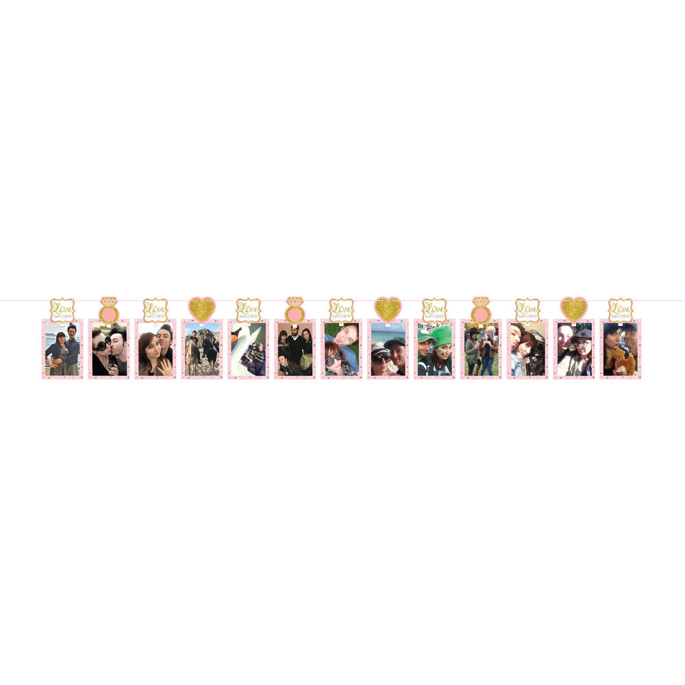 Sparkling Wedding Photo Garland