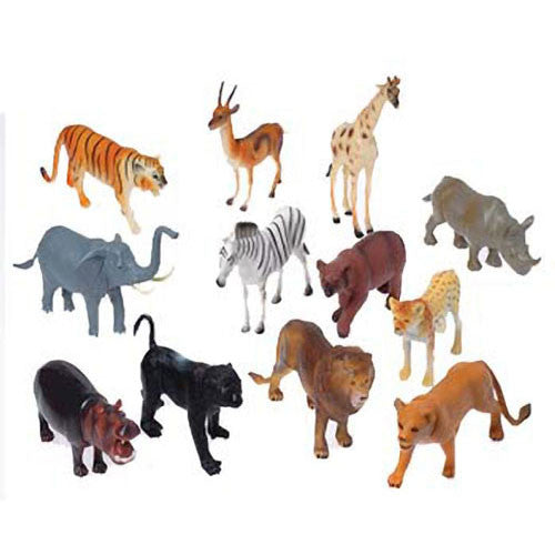 6 Inch Wild Animal Toys (12ct)