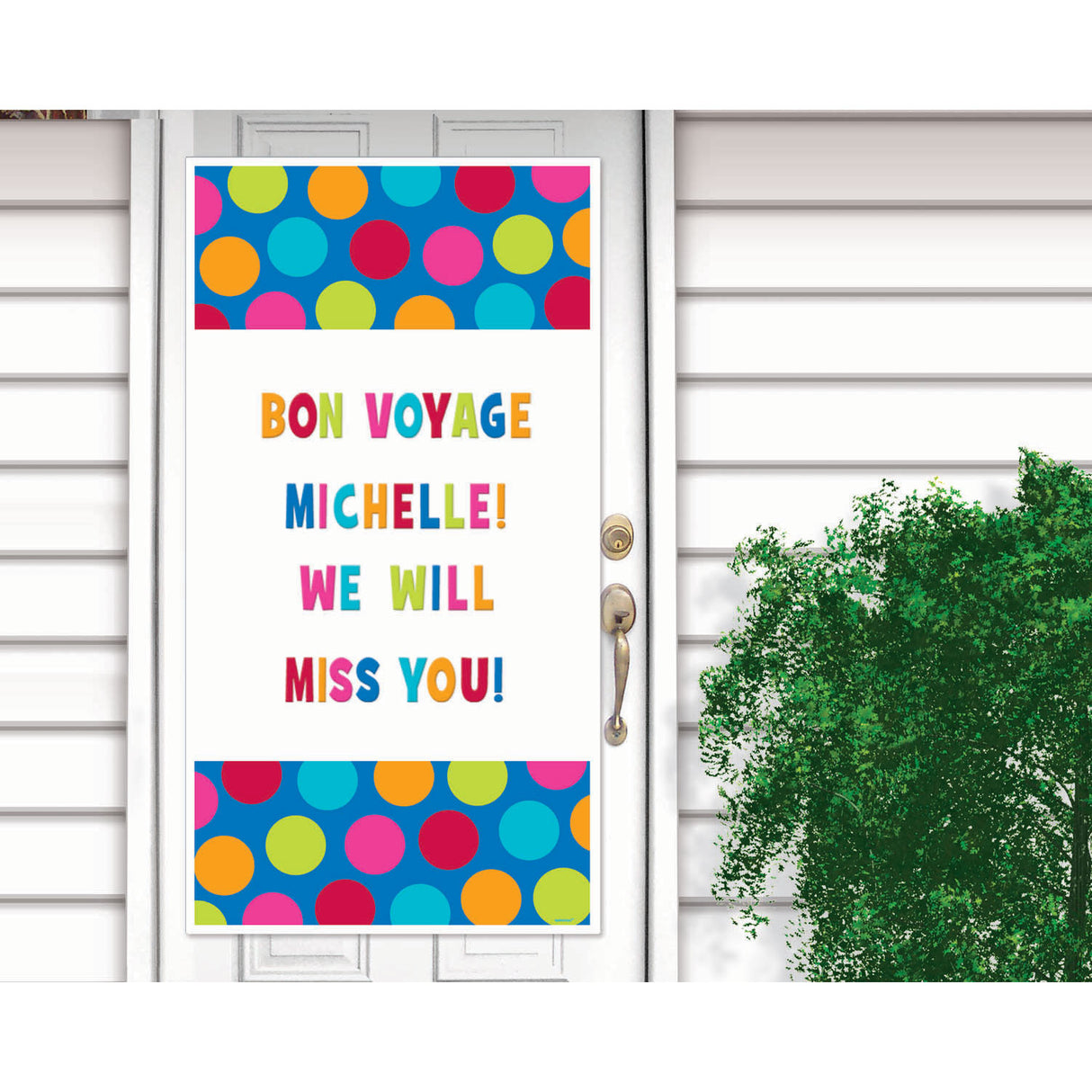 Cabana Dot Personalize It! Door Cover