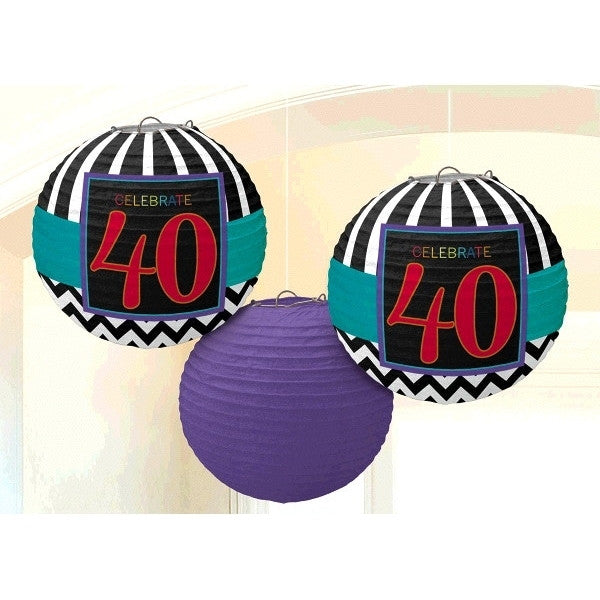 Celebration 40 Lanterns (3 ct)