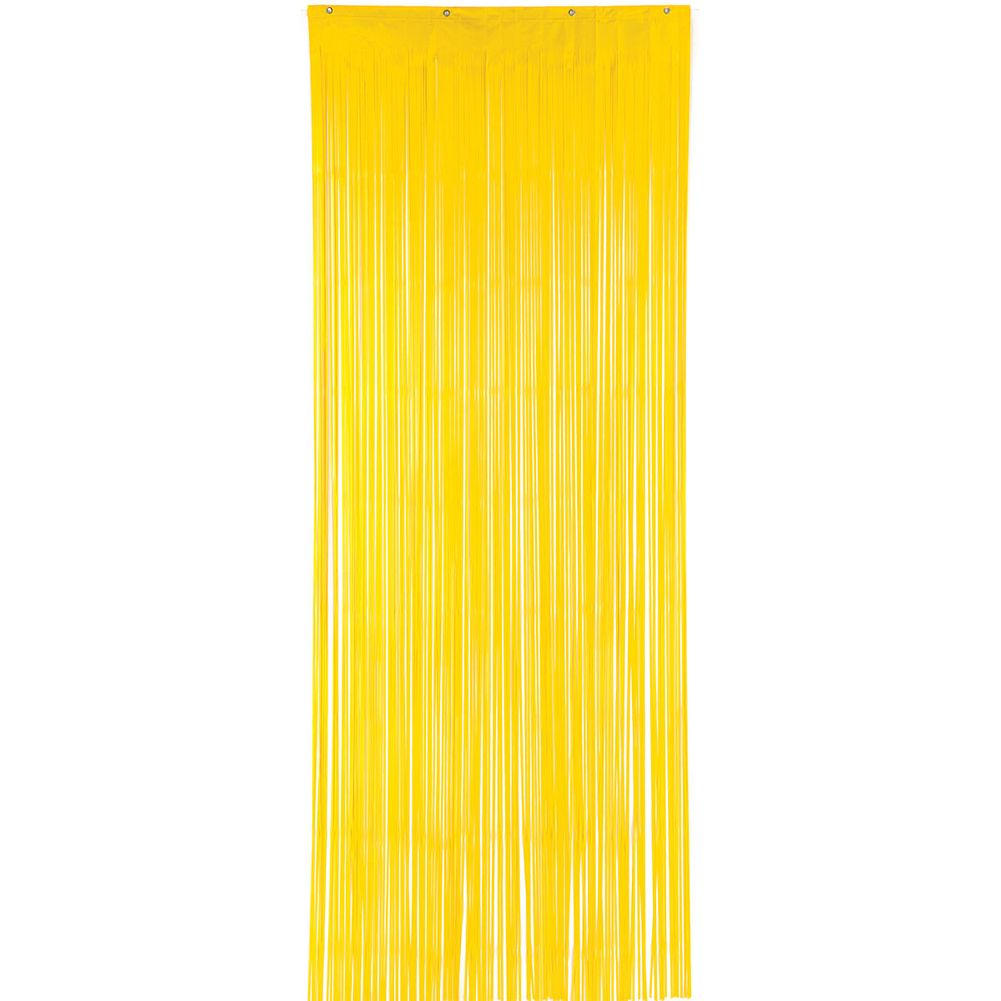 Sunshine Yellow 3' x 8' Metallic Curtain