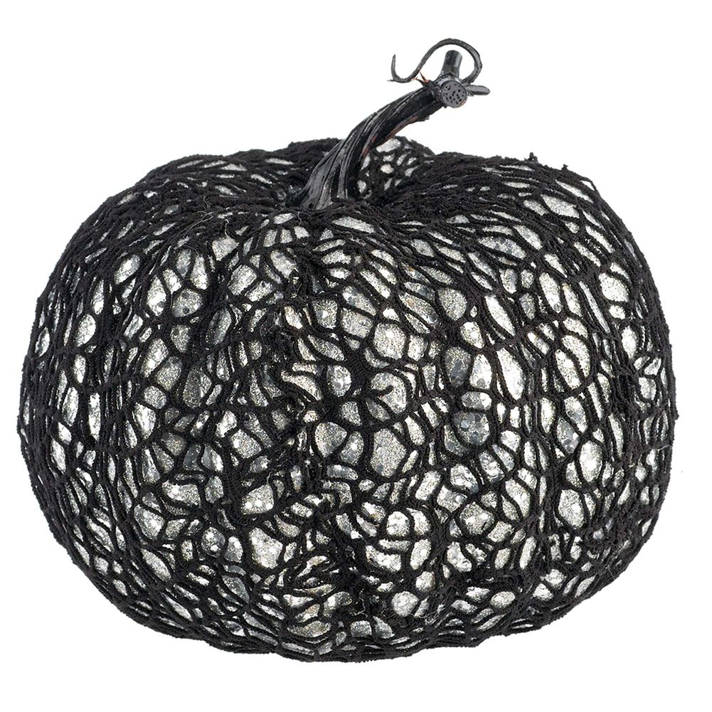 PUMPKIN WEB COVERED GLITTER