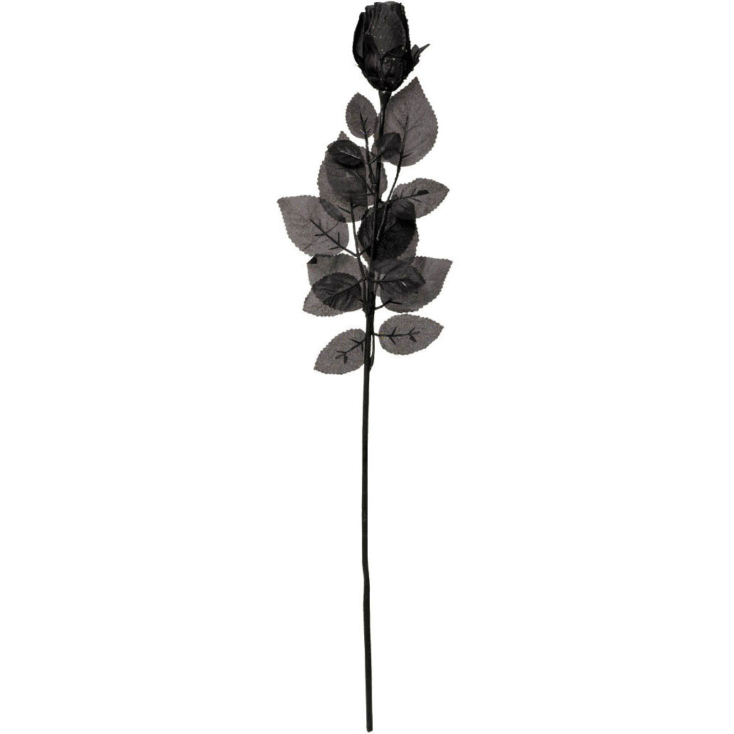 Fabric Black Rose