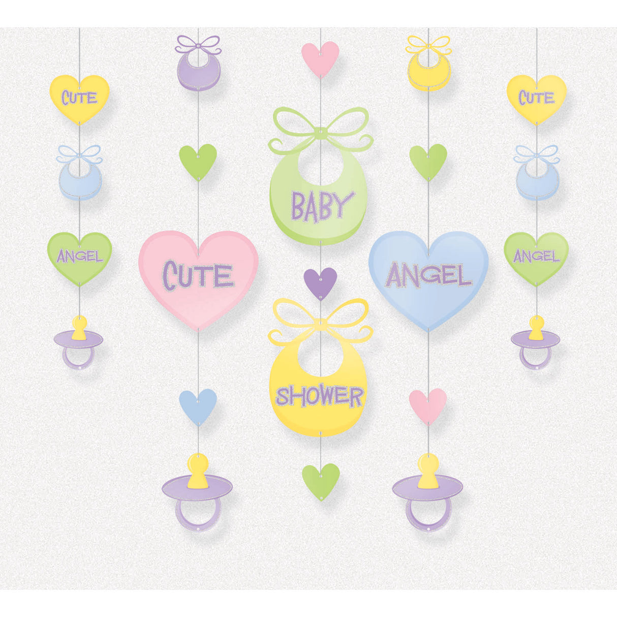 Baby Shower Shapes Decoration (5 ct)