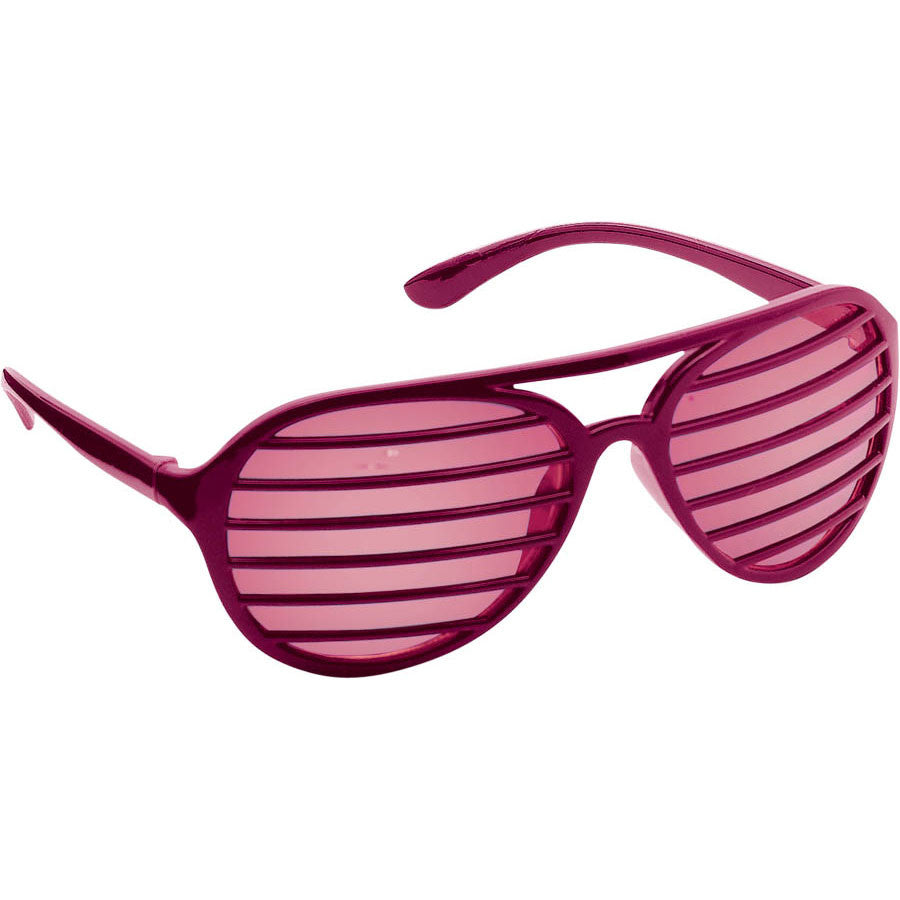 Burgundy Slotted Glasses