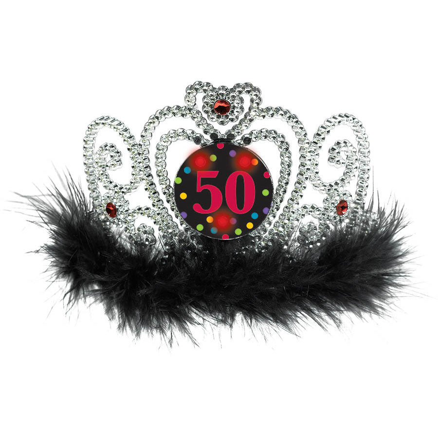 50th Birthday Flashing Tiara