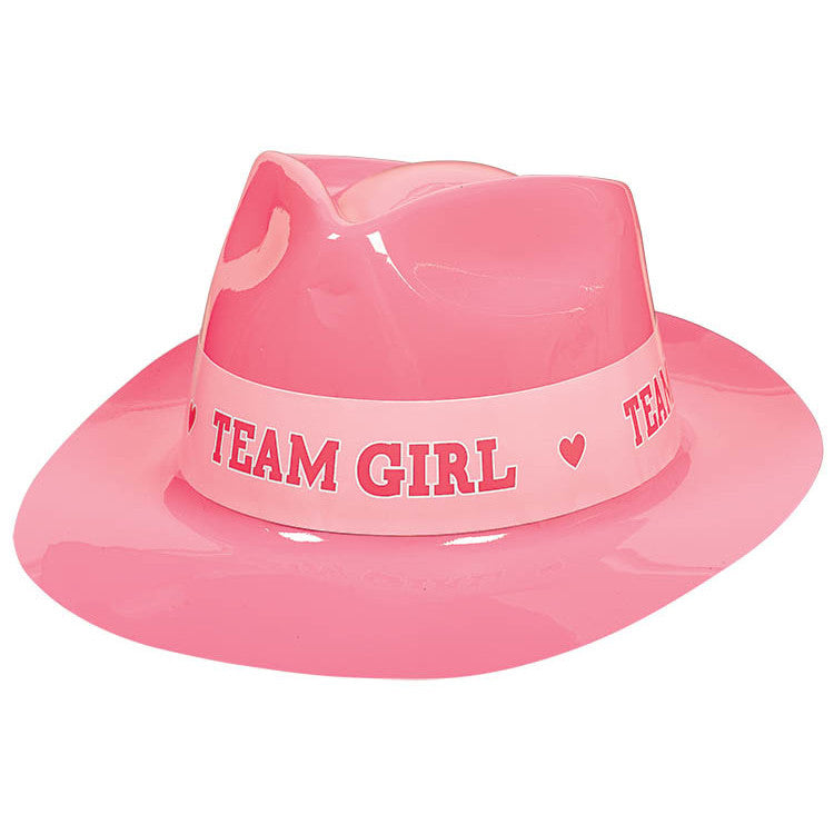 It's A Girl Plastic Fedora