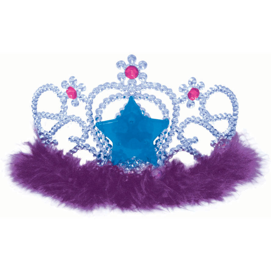 Electroplated Tiara w/Light-Up Star