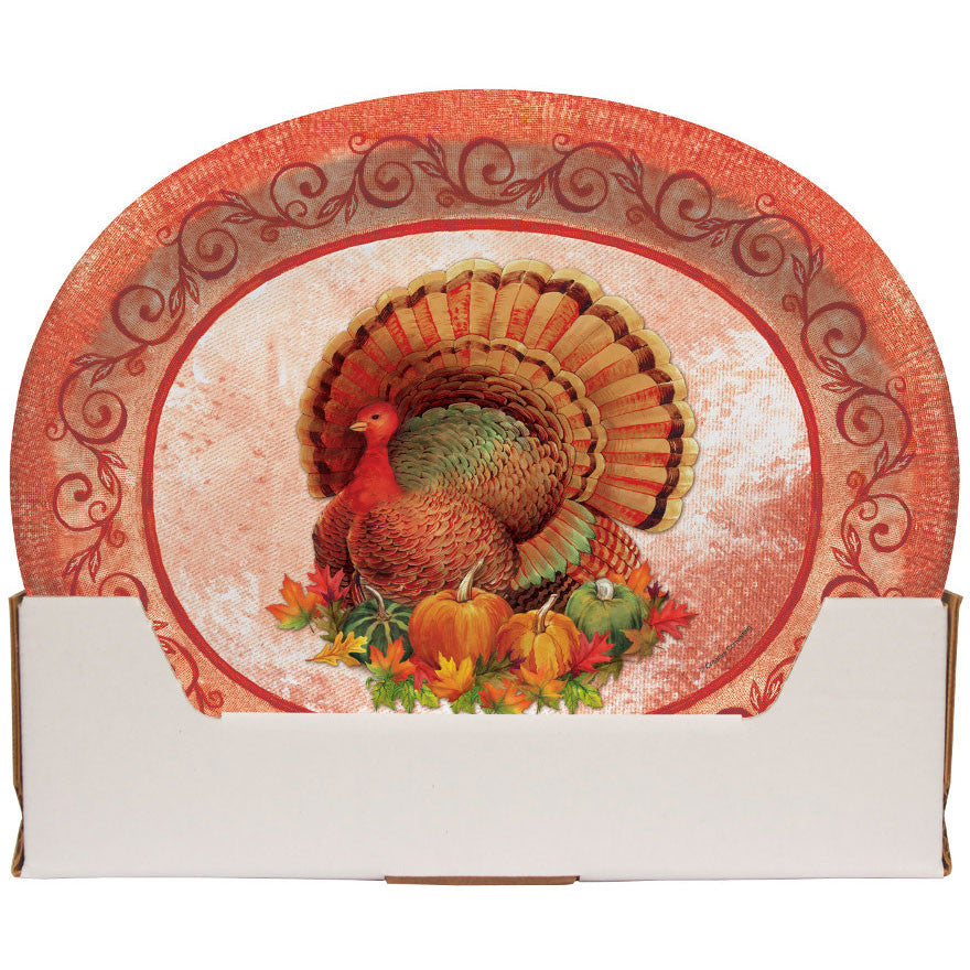 Bountiful Feast Oval Banquet Plates (8ct)