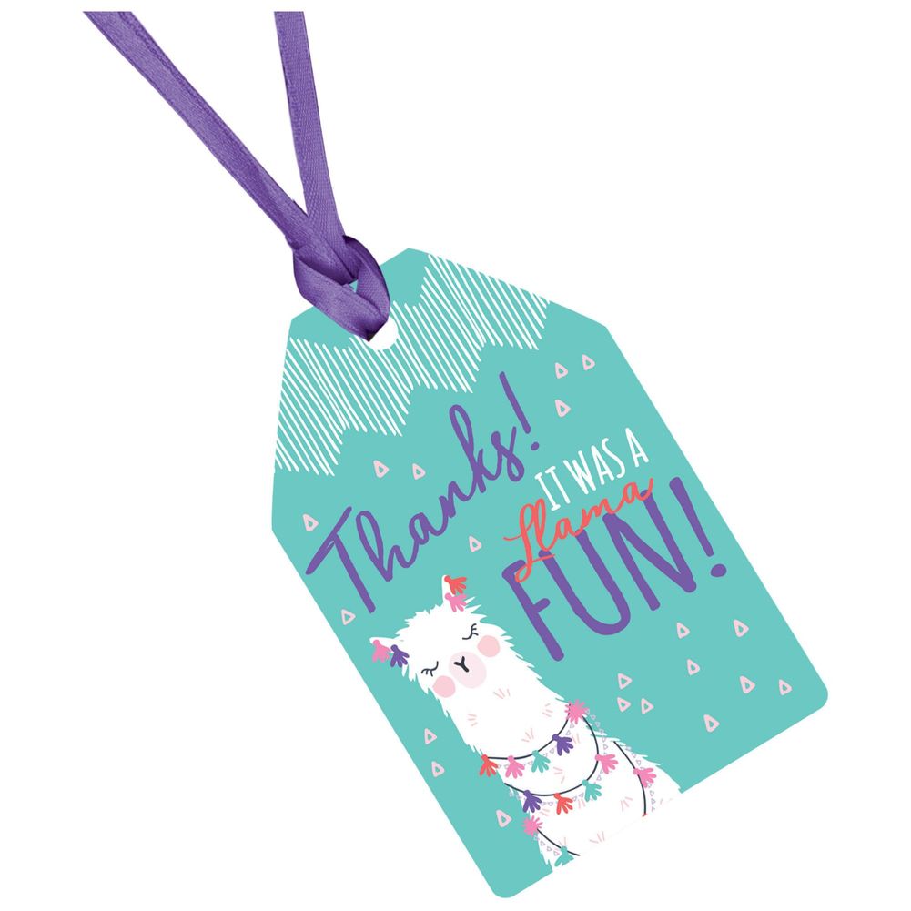 Llama Fun Thank You Tags, 8ct
