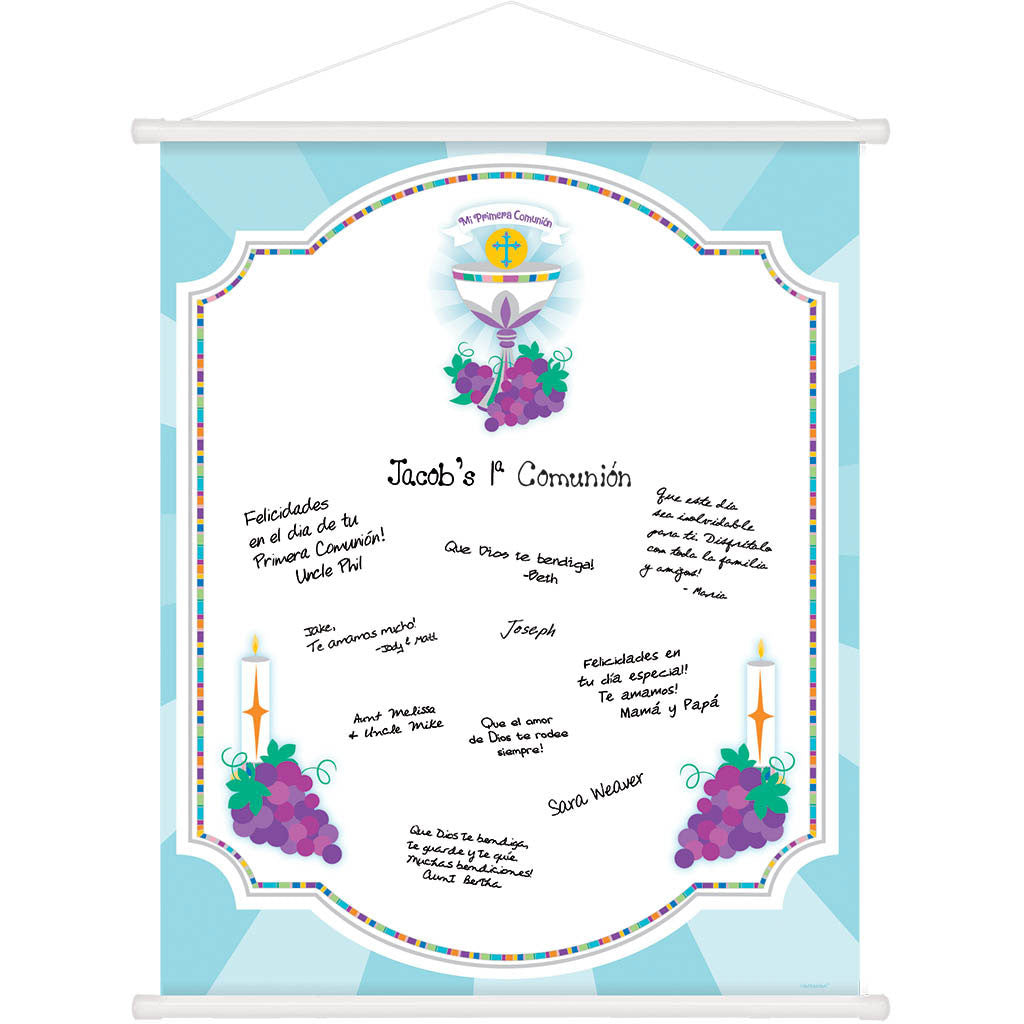 Mi Primera Comunion Sign-n Scroll