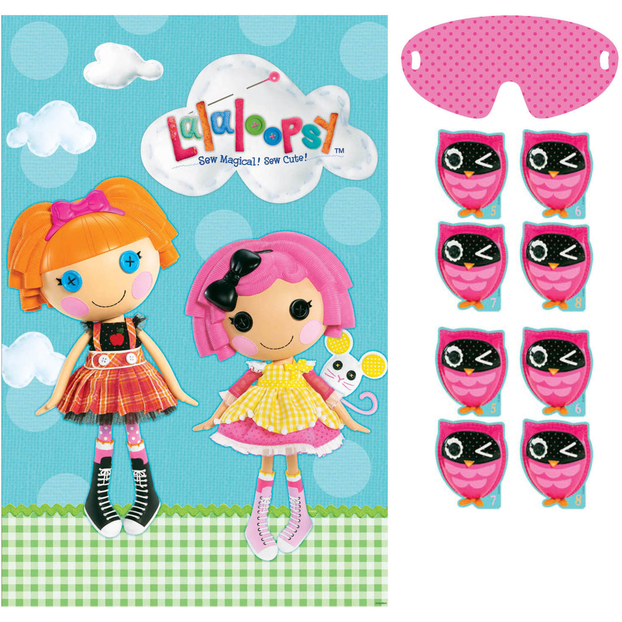 Lalaloopsy Pin the Owl Party Game