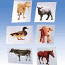 FARM ANIMAL MYLAR STICKERS (Sold by Gross)