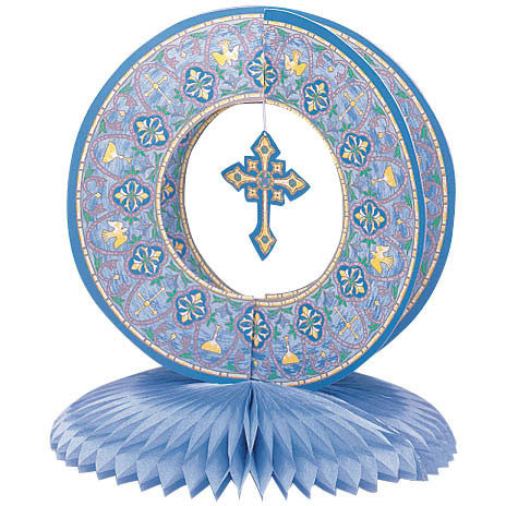 Stained Glass Cross Centerpiece