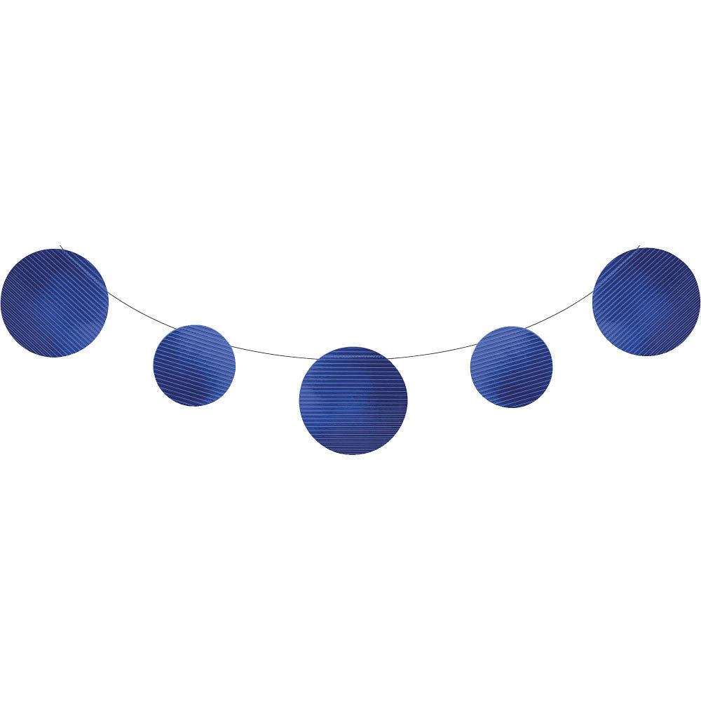Blue Embossed Foil Banner
