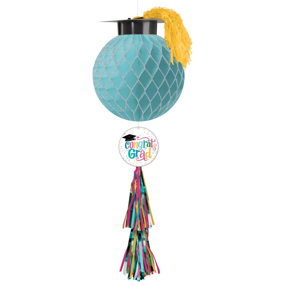 Follow Your Dreams Glitter Honeycomb Ball with Tail (1ct)