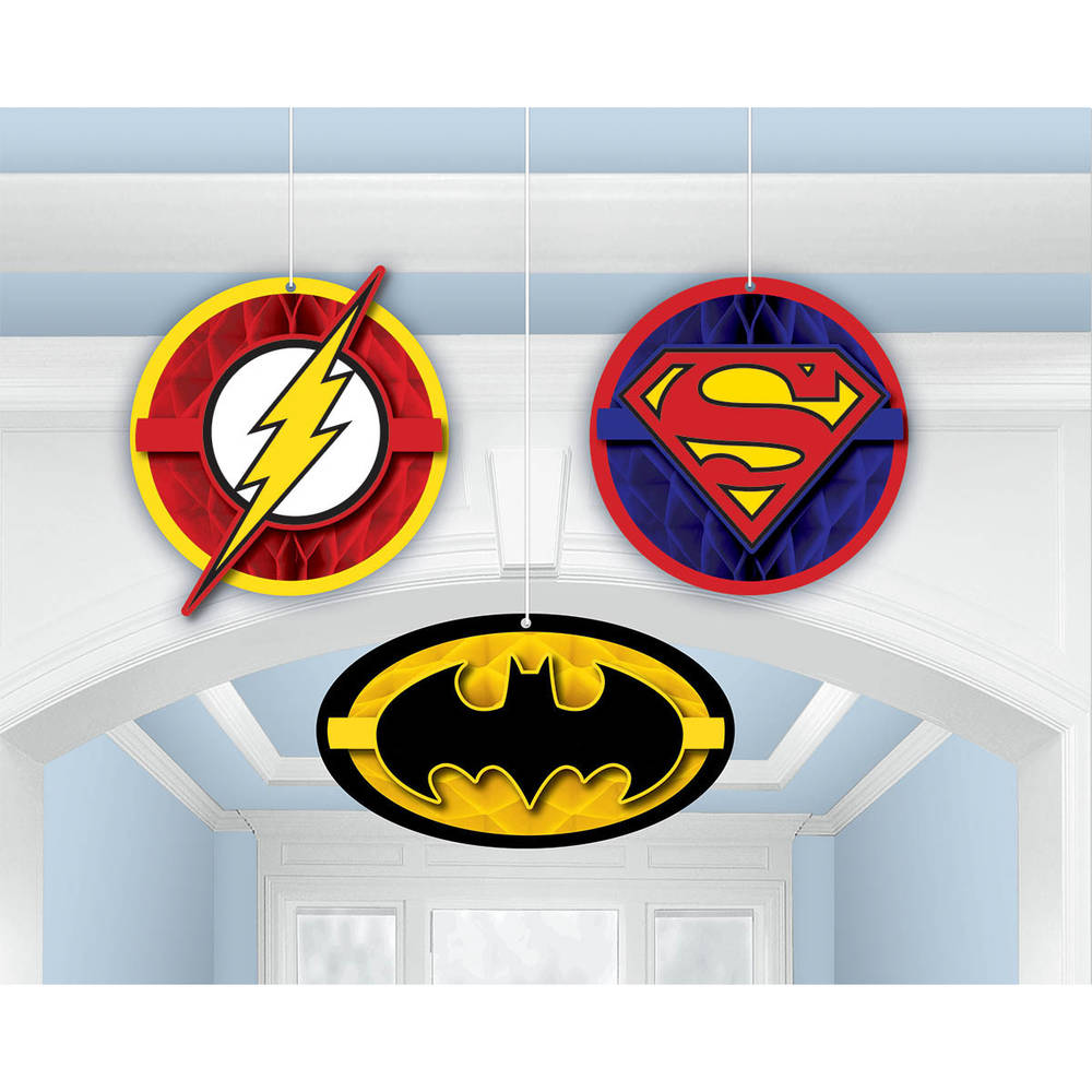 Justice League Hanging Decor (3 ct)