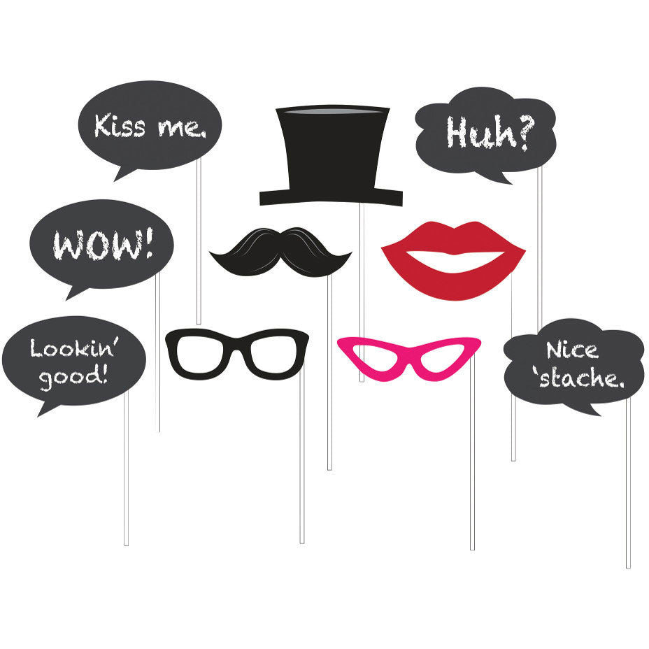 Chalkboard Photo Booth Props