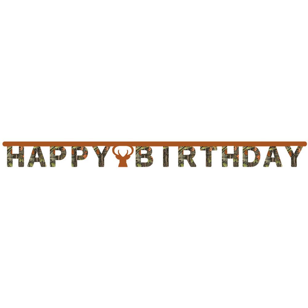 Hunting Camo Letter Banner