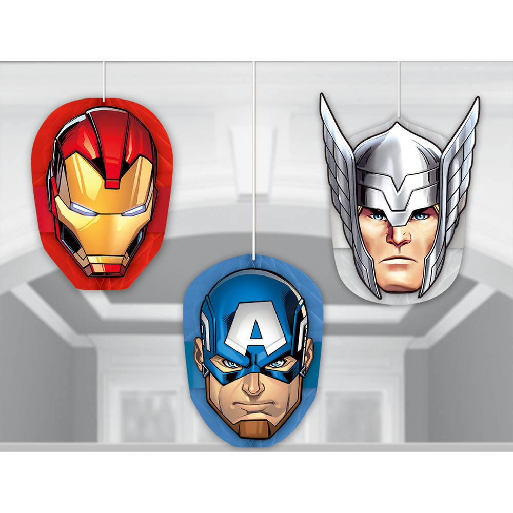 Epic Avengers Hanging Decorations (3 ct)