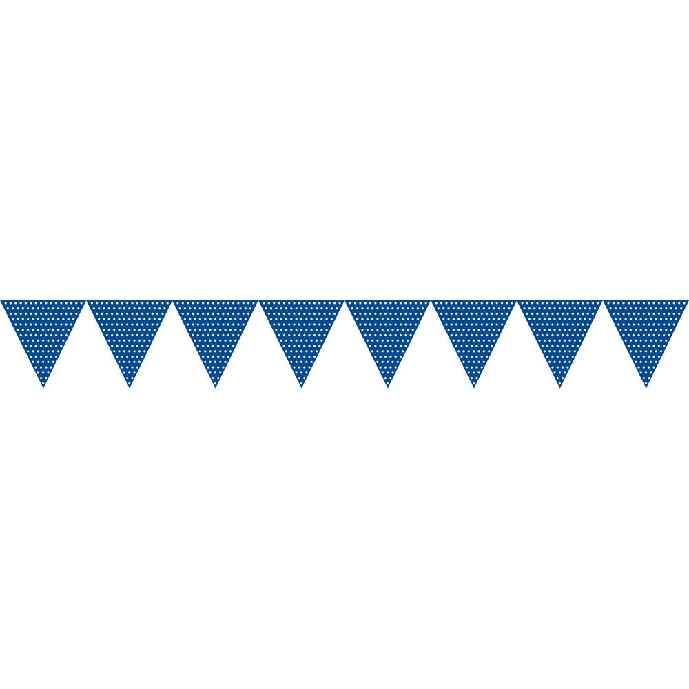 Blue Dots Pennant Banner
