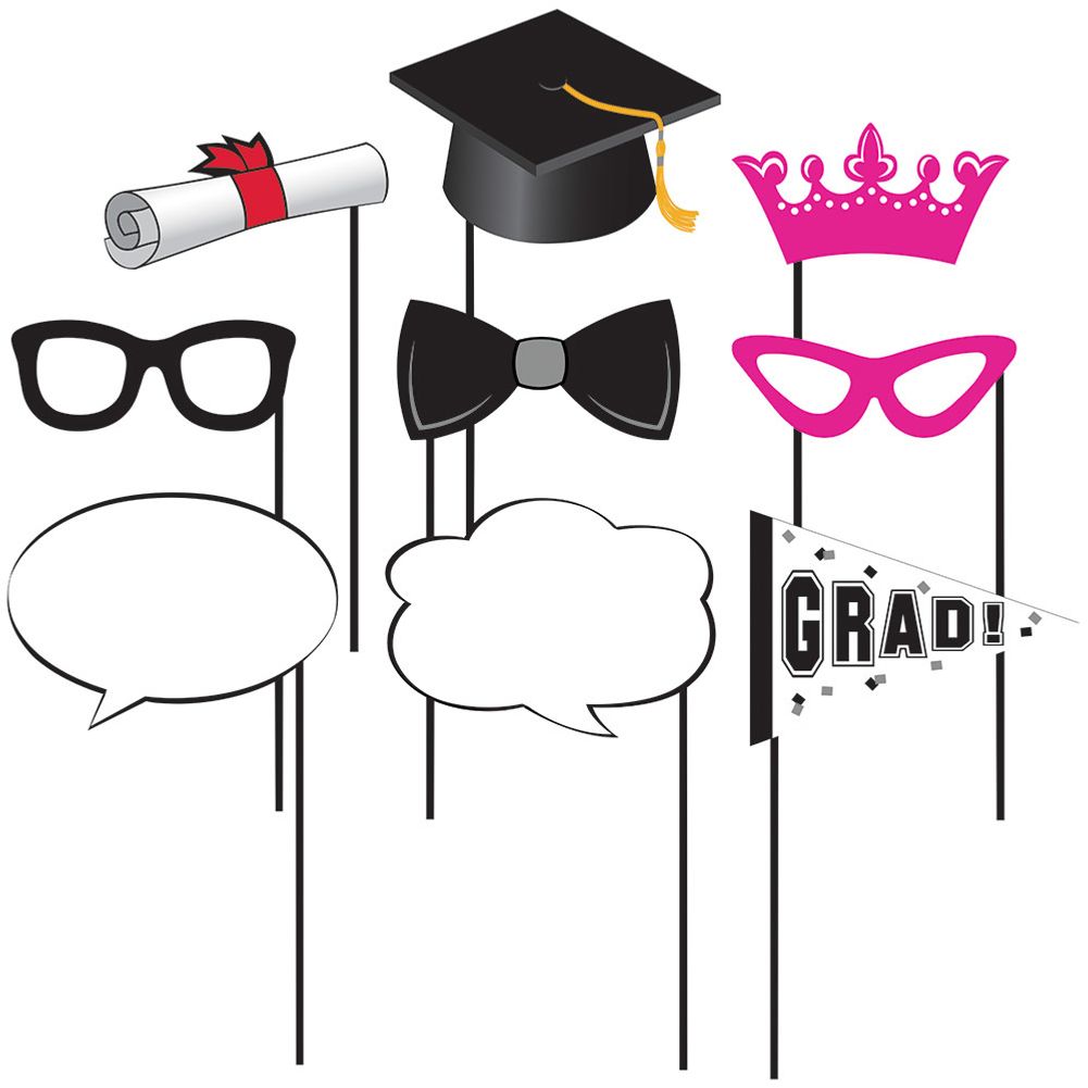 Graduation Photo Prop Kit (10ct)