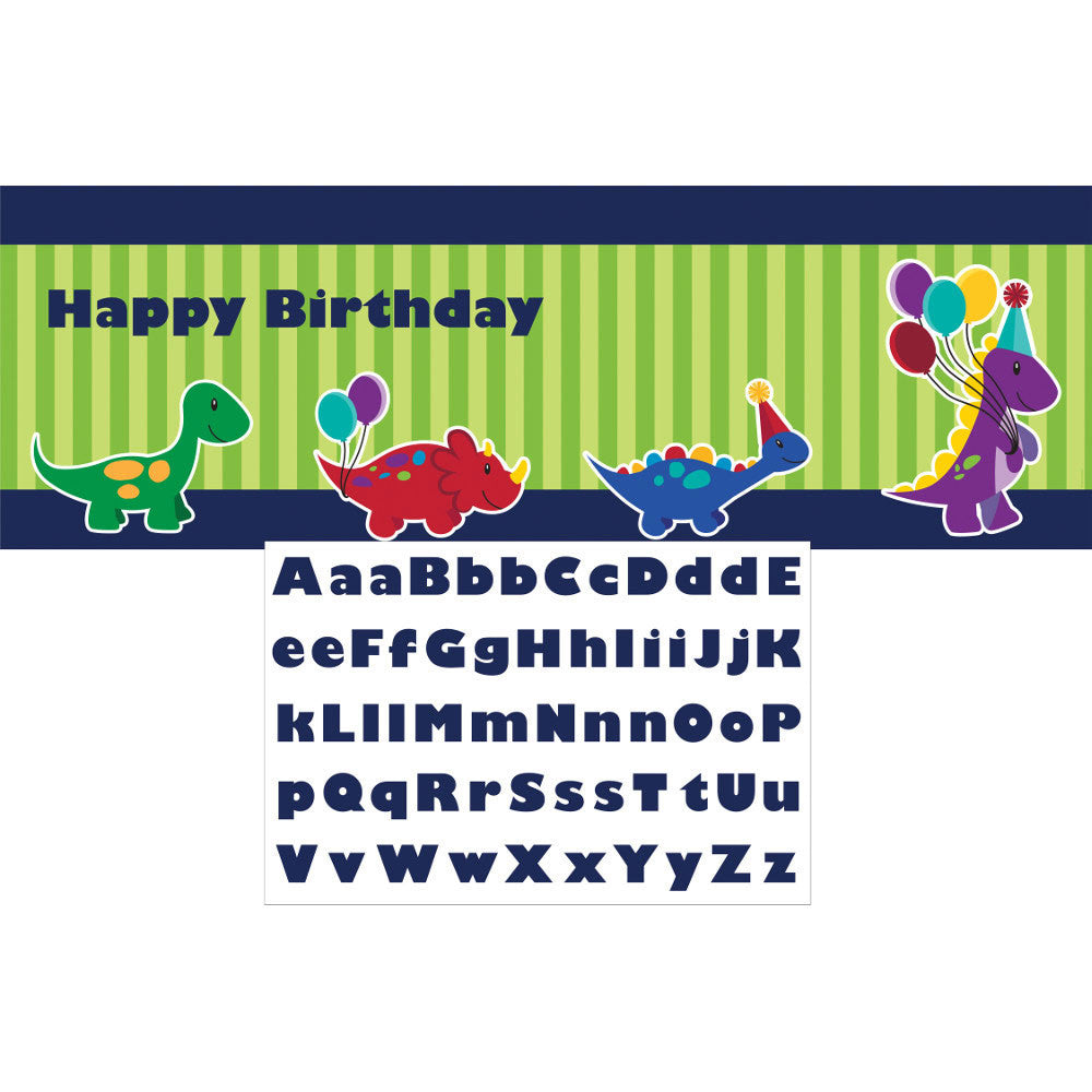 Little Dino Party Banner