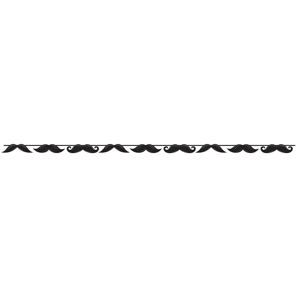 Mustache Madness Ribbon Garland