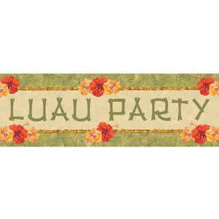 Bamboo Bash Giant Plastic Party Banner