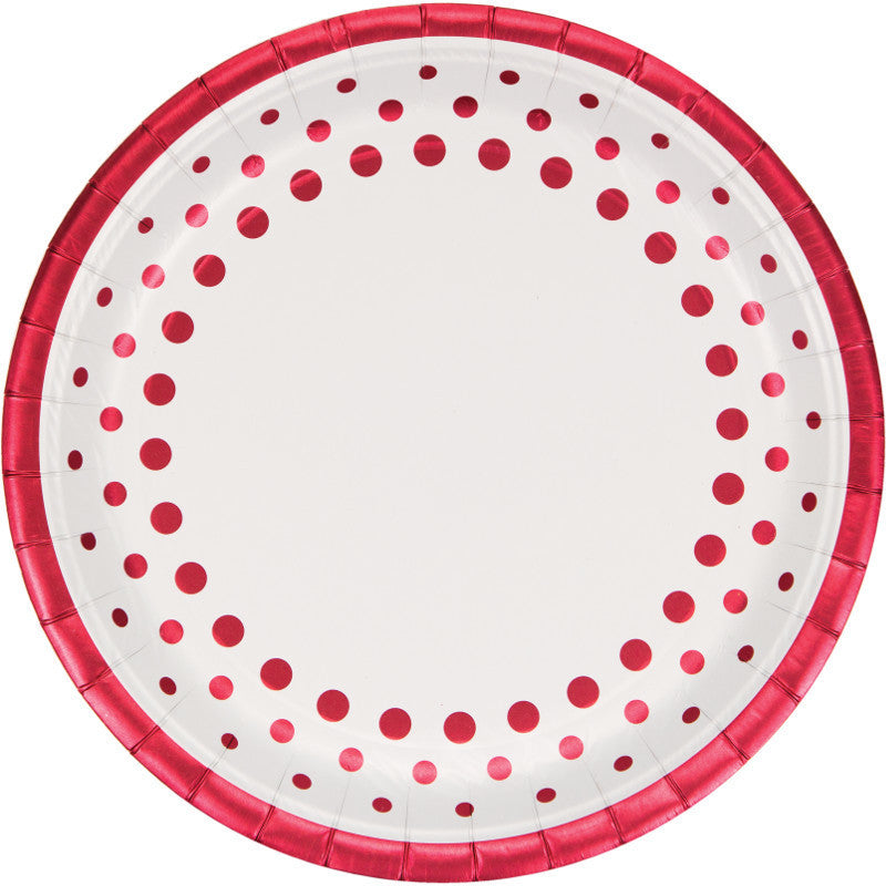 Sparkle and Shine Ruby Dinner Plates (16ct)