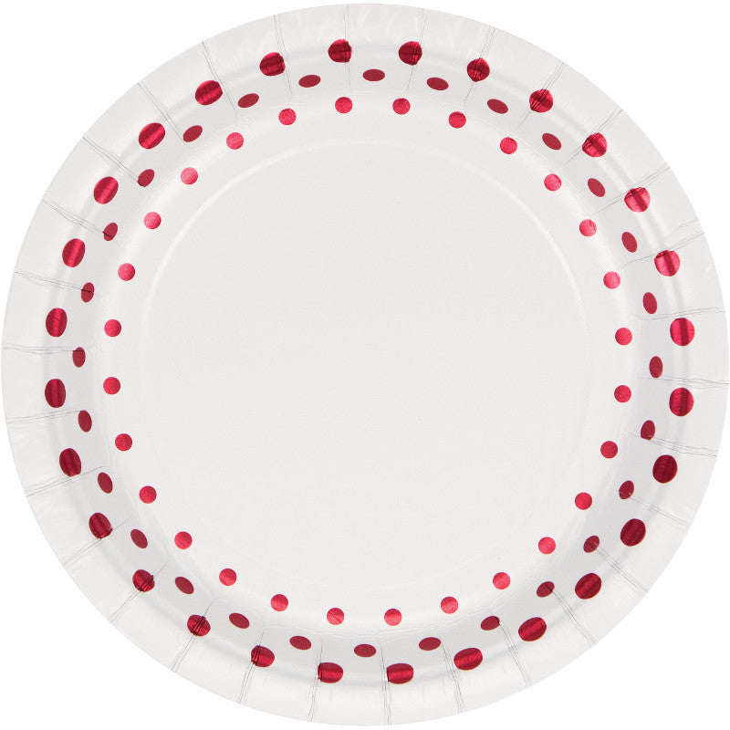 Sparkle and Shine Ruby Dessert Plates (16ct)