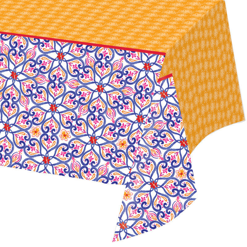 Talavera Rectangle Plastic Tablecover
