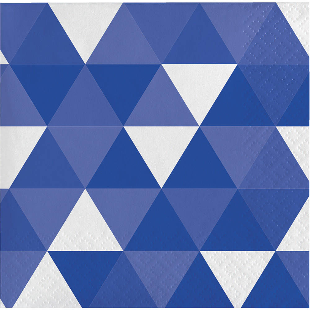 Cobalt Fractal Beverage Napkins (16ct)