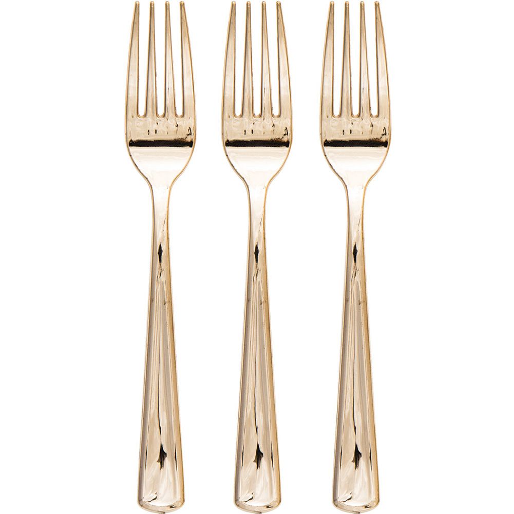 Metallic Gold Forks (24 ct)