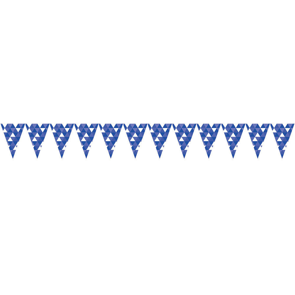 Cobalt Fractal 9' Pennant Banner