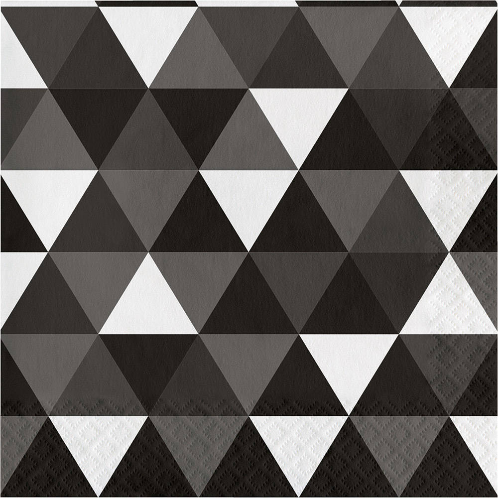 Black Velvet Fractal Luncheon Napkins (16ct)