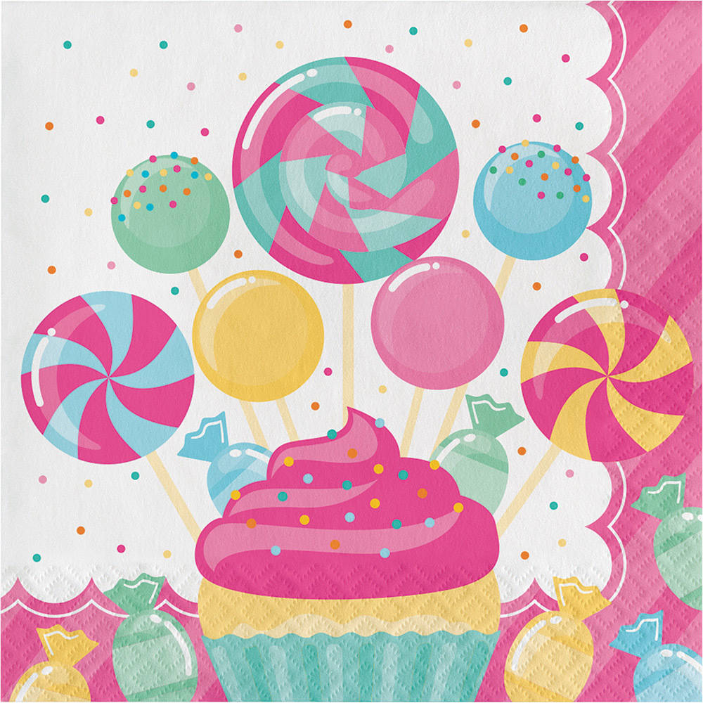 Candy Bouquet Luncheon Napkins (16ct)