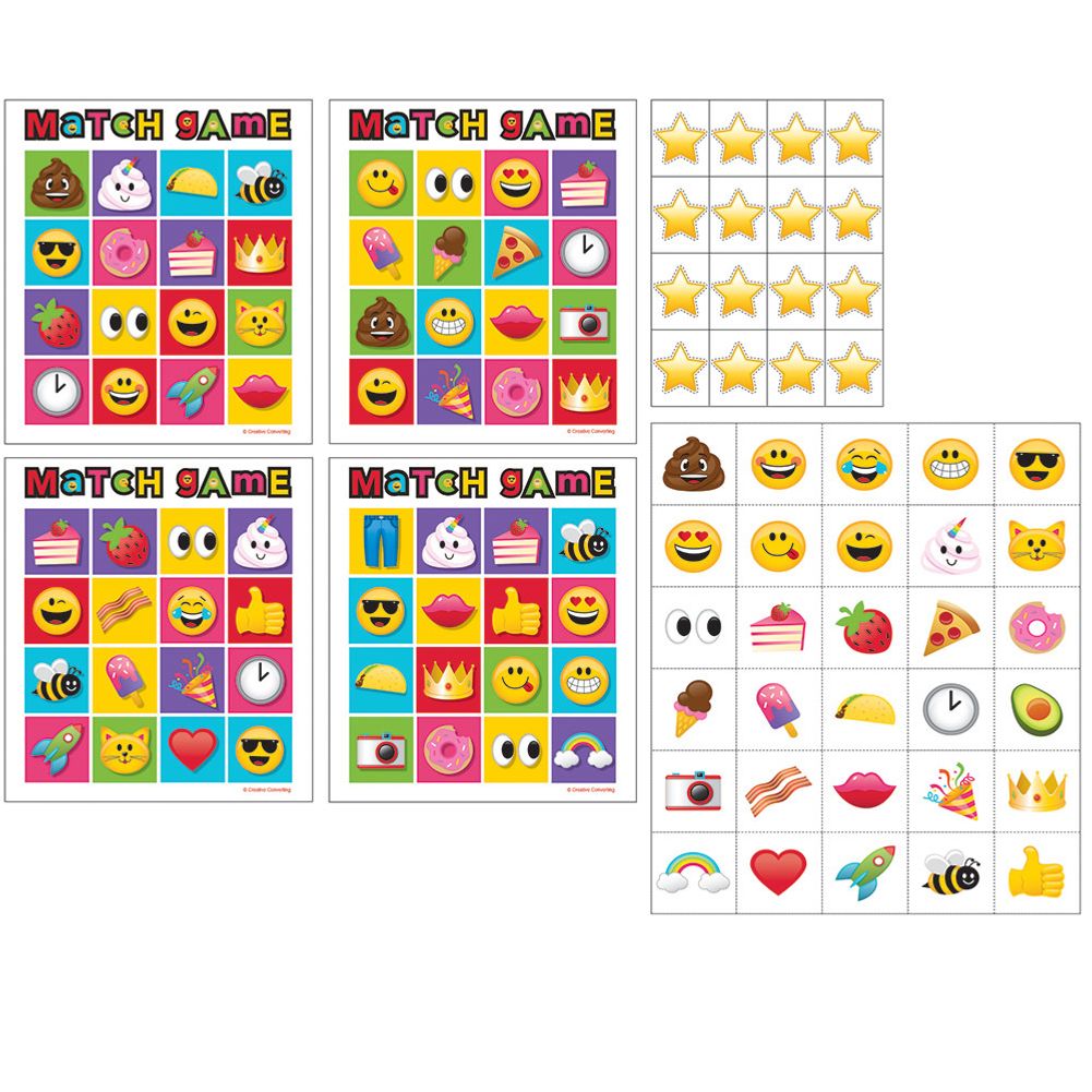Show Your Emojions Party Bingo Game (10 ct)