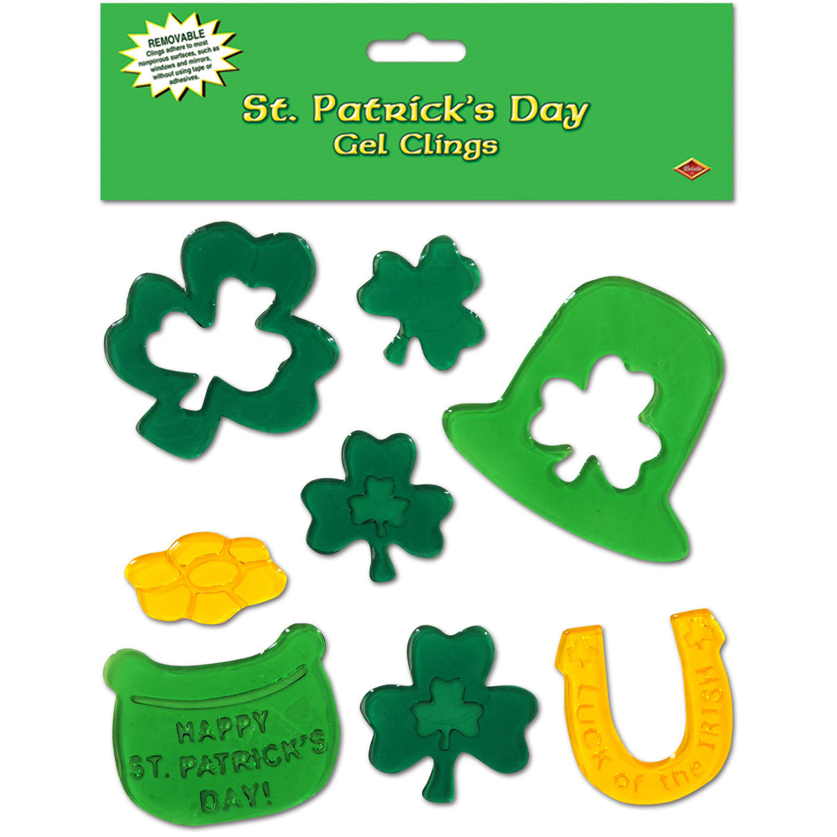 St Patrick's Day Gel Clings