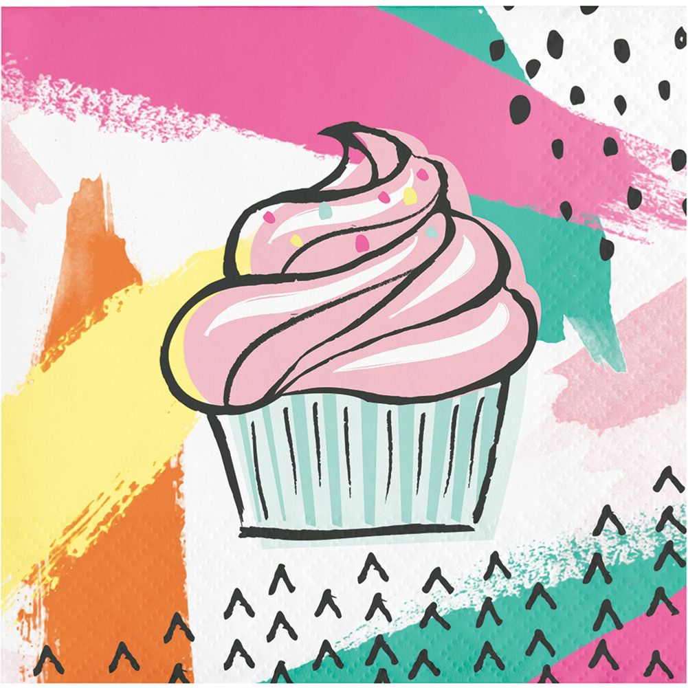 Chic Cupcake Beverage Napkins (16 ct)