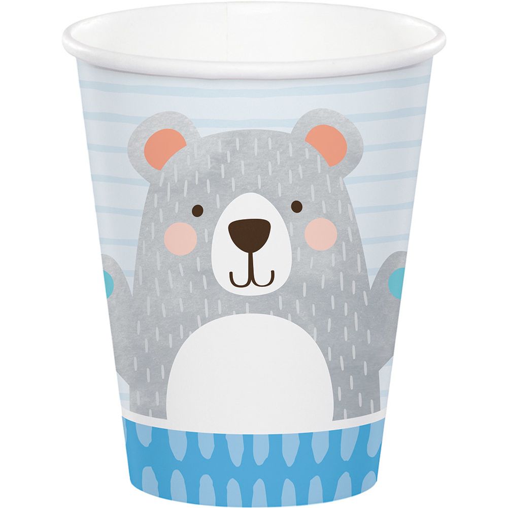 Birthday Bear 9oz Paper Cups (8 ct)