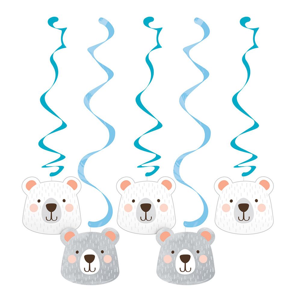 Birthday Bear Dangling Cutouts (5 ct)