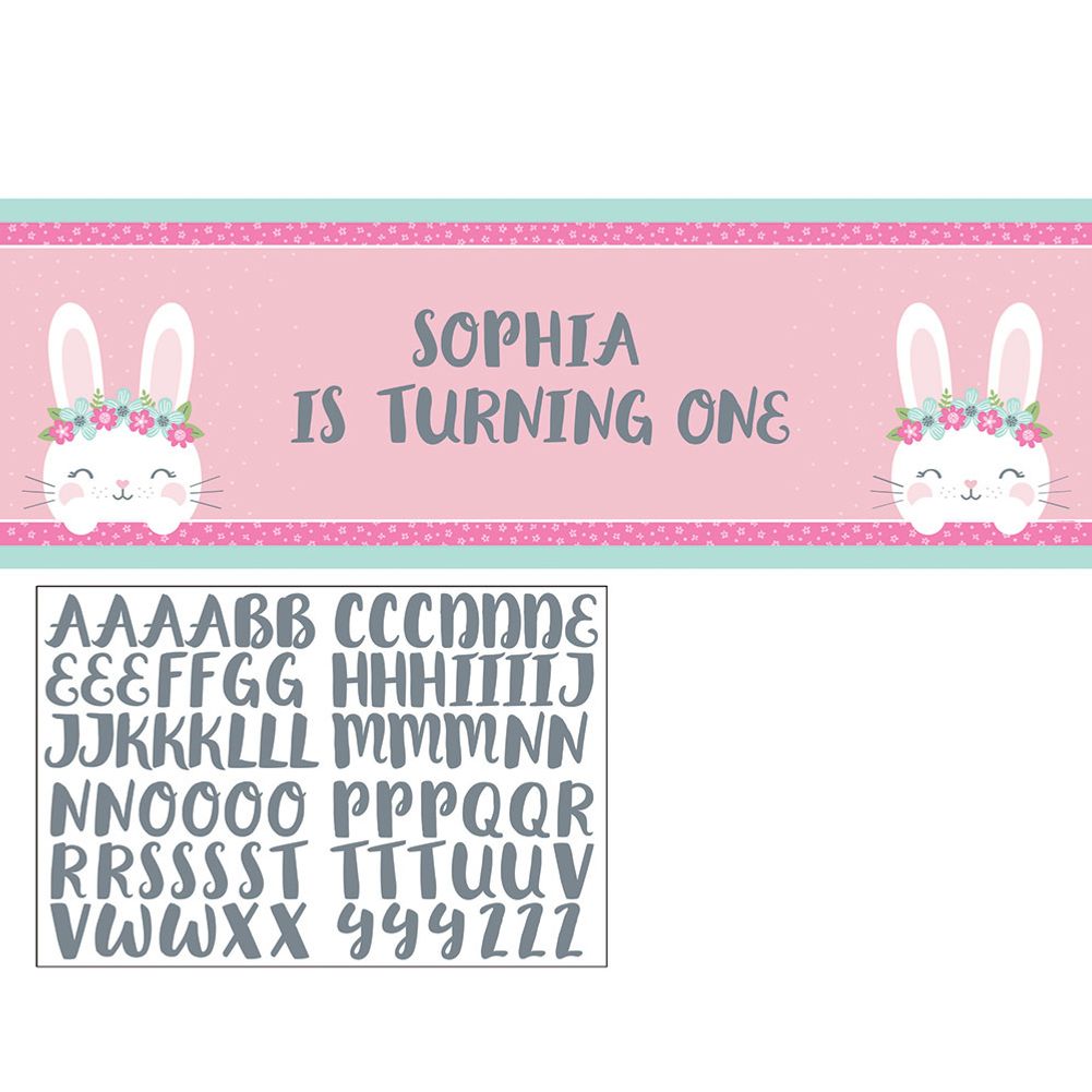 Birthday Bunny Party Banner