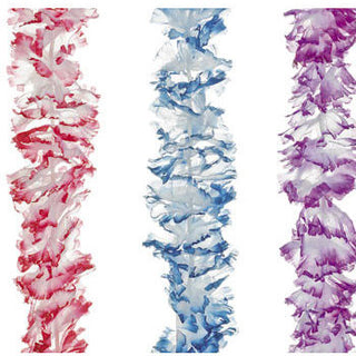 Frilled Two Tone Flower Leis (1ct)