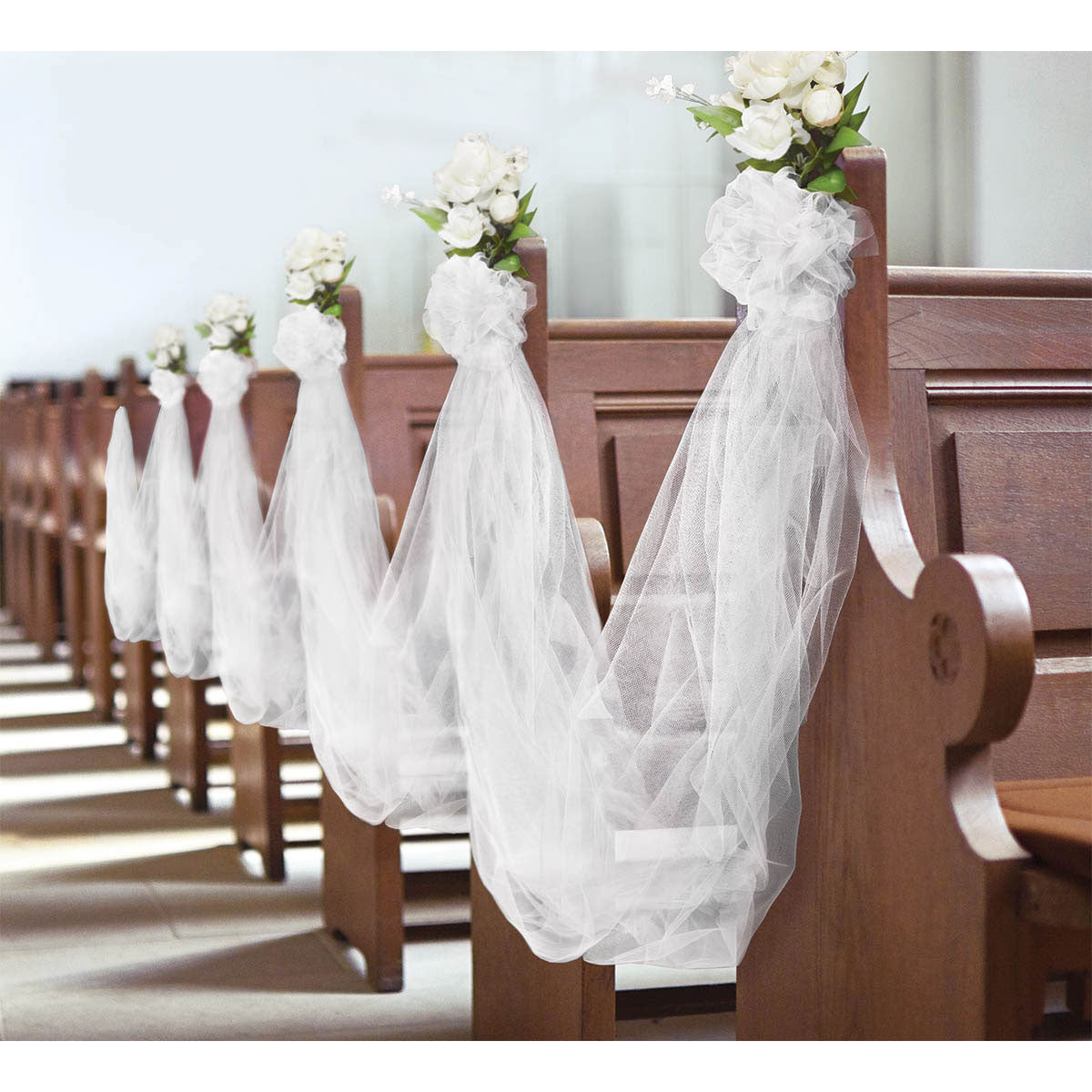 Tulle Bolt White
