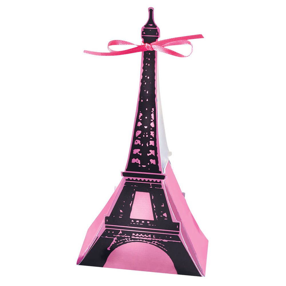 Day In Paris Eiffel Tower Favor Boxes (12 ct)
