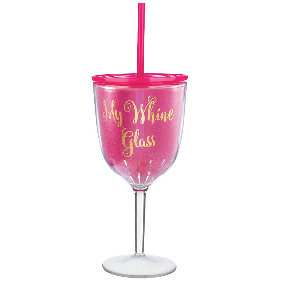 Over The Hill 12 oz Whine Glass