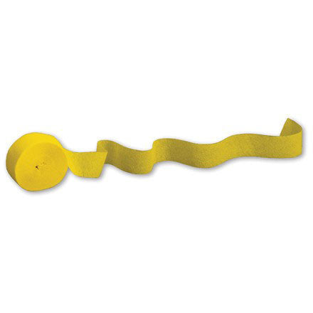 Crepe Streamer 81' Canary